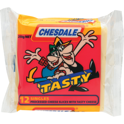 Chesdale Tasty Cheese Slices Colby 250g - - Farmers Box.