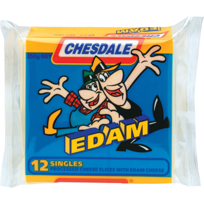 Chesdale Edam Cheese Slices Colby 250g