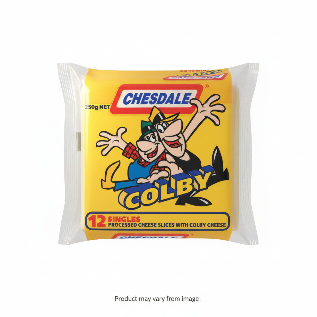 Chesdale Colby Cheese Slices 250g - Dairy & Eggs - Farmers Box.