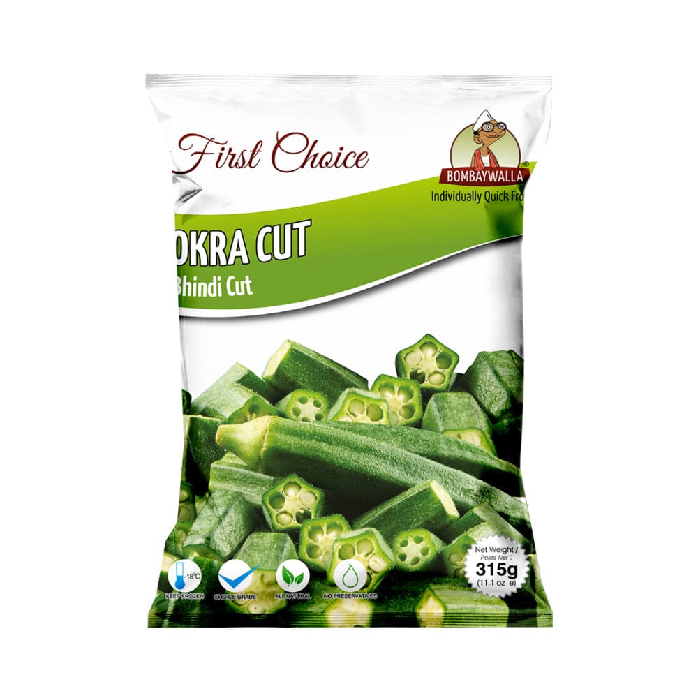 Bombaywalla Frozen Okra (Bhindi) Cuts 315g - Frozen Fruits & Veggies - Farmers Box.