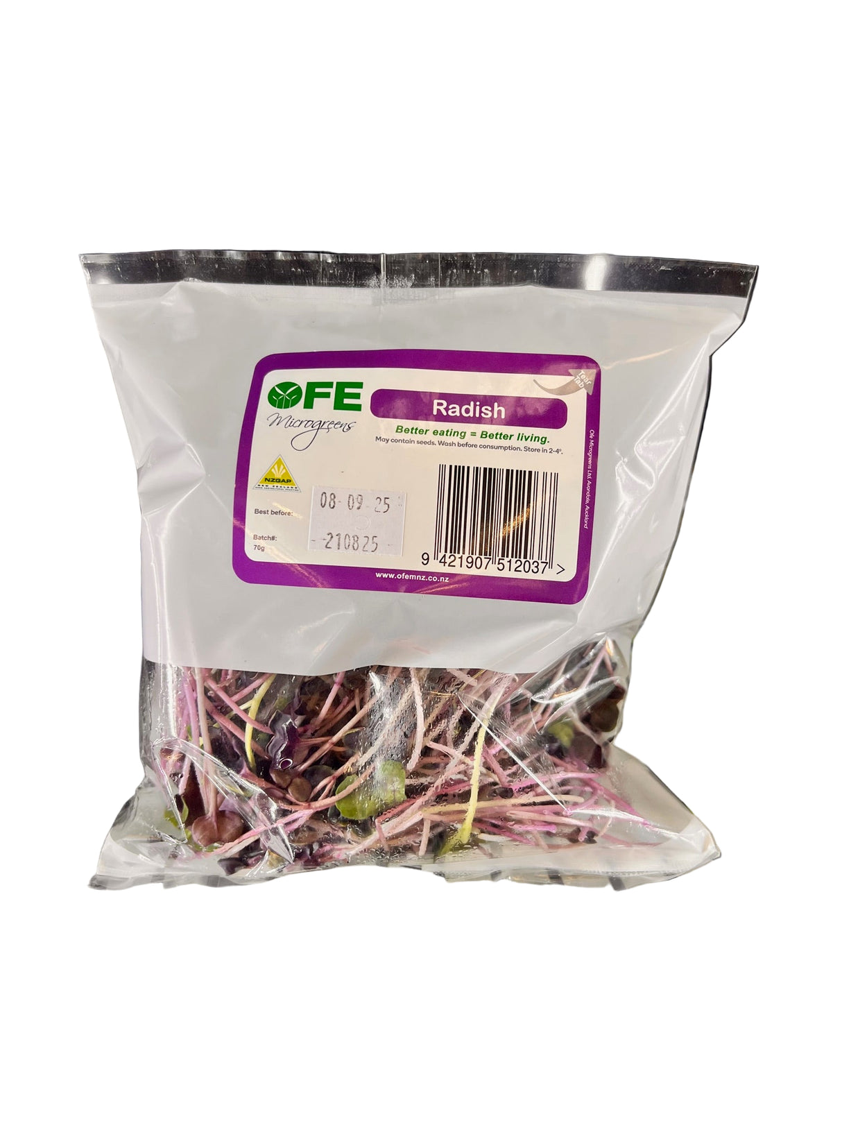 MICROGREENS RADISH MIX 70GM (NZ GAP CERTIFIED)