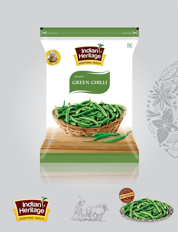 Frozen Green Chillies 312g-IH