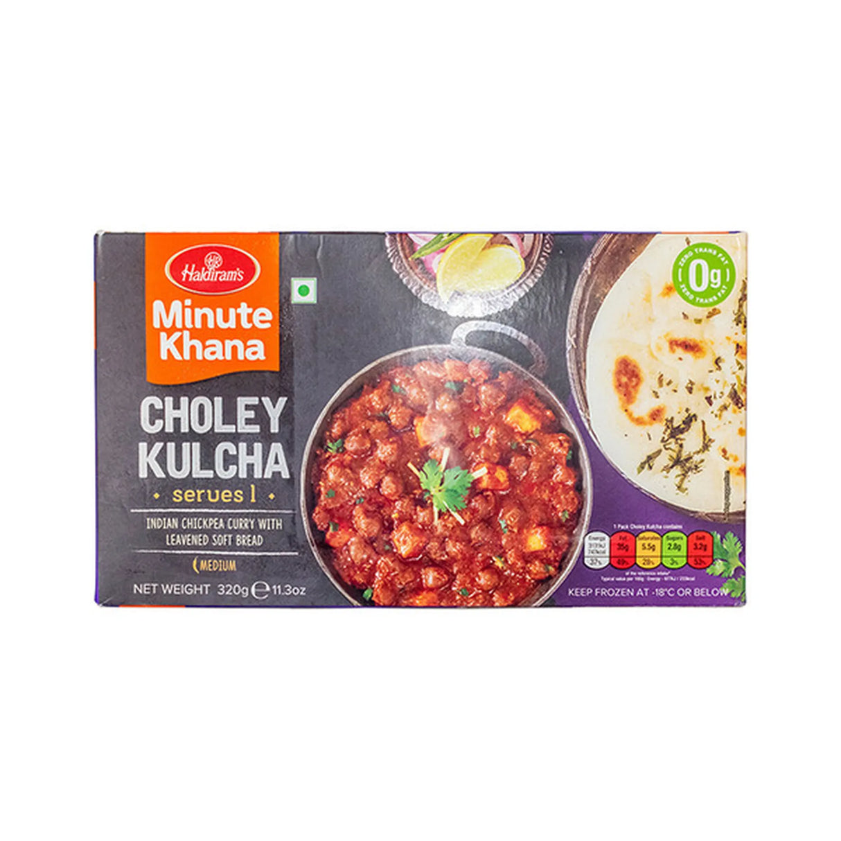 Frozen Chole Kulcha 320g (Haldirams)