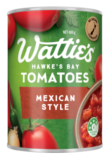 WATTIES MEXICAN TOMS 400G