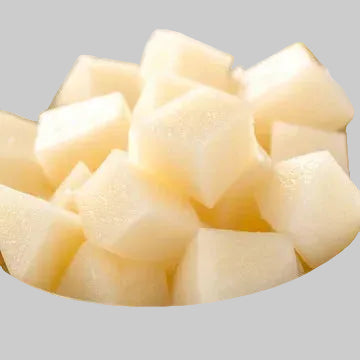 DICED PEARS PEELED SKIN 1KG