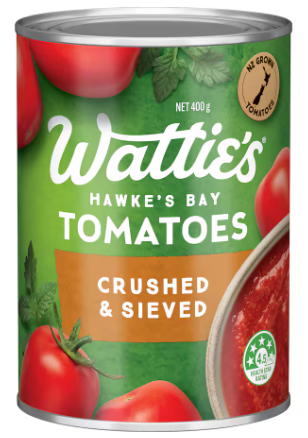 WATTIES TOMATO CRUSHED/SIEVED 400G
