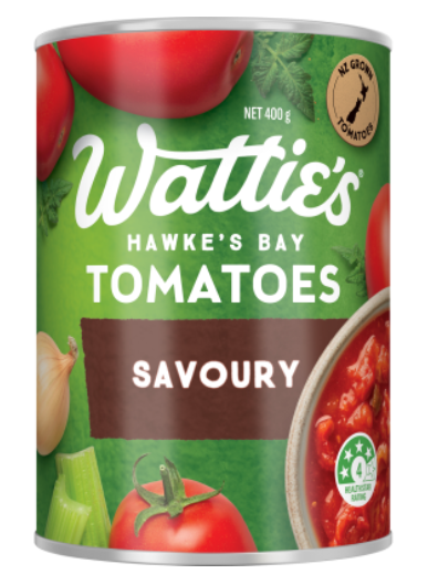 WATTIES TOMATOES SAVOURY 400G