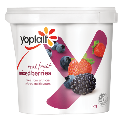 Yoplait Yoghurt Mixed Berries 1kg