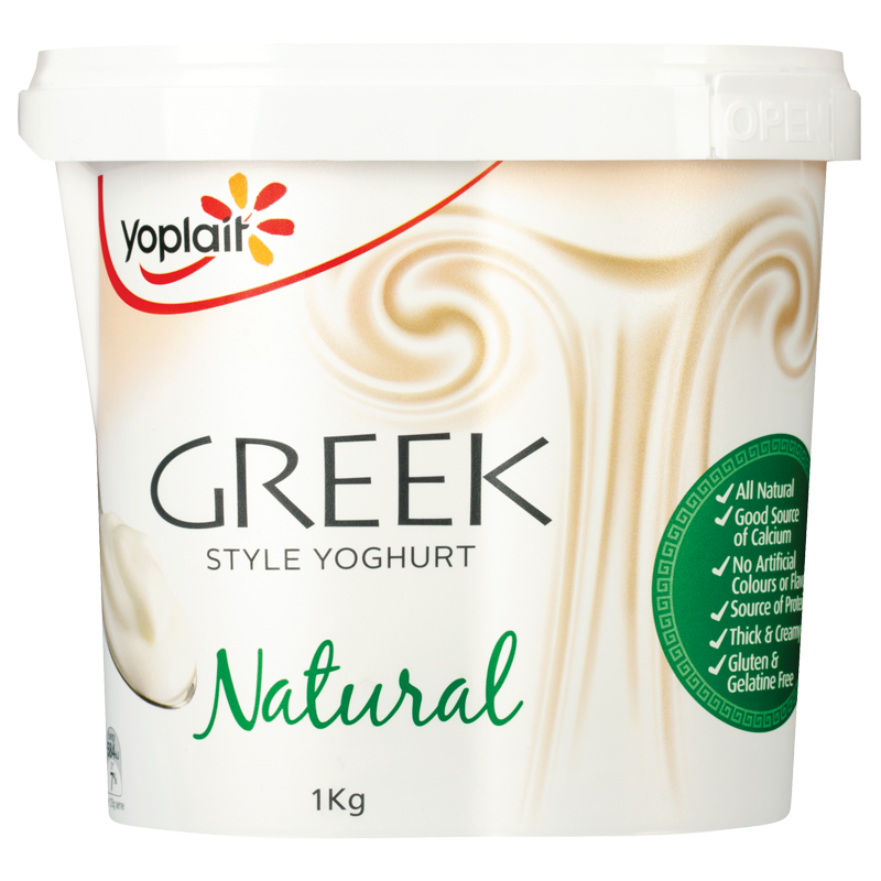 Yoplait Yoghurt Natural Greek 1kg - Dairy & Eggs - Farmers Box.