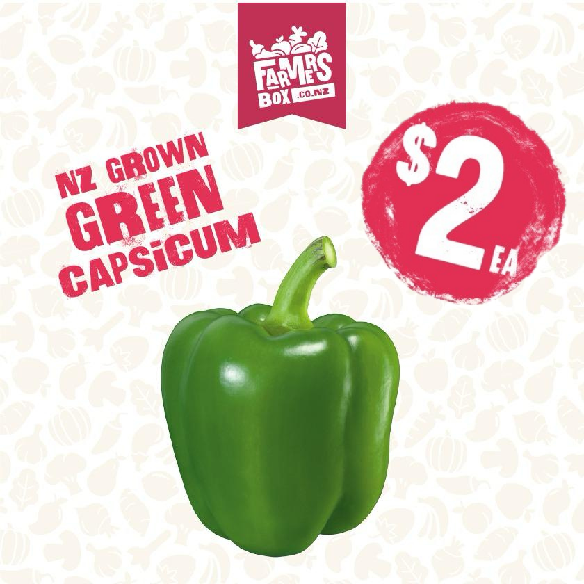 CAPSICUM GREEN EACH (Kaupapa Kakari)