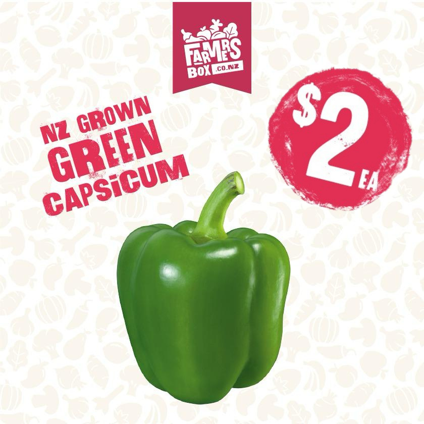 CAPSICUM GREEN EACH (Kaupapa Kakari)