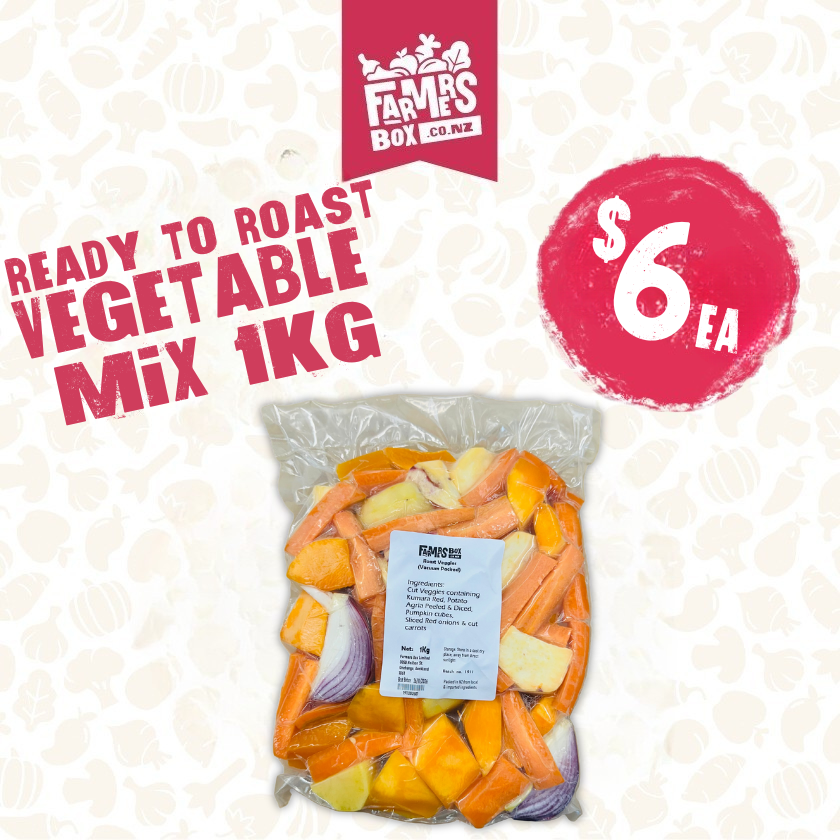 Ready-to-Roast Vegetable Mix – 1kg Vacuum Packed