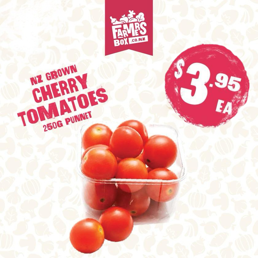 TOMATOES CHERRY 250G PUNNET(here tōmato punnet)