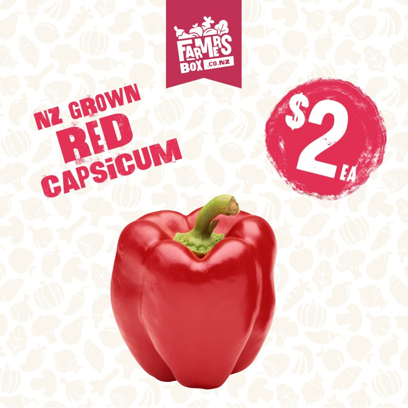 CAPSICUM RED EACH (Whero Kaupapa)