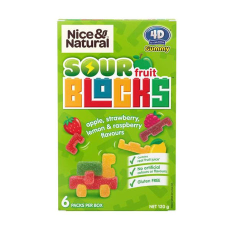 NICE & NATURAL FRUIT BLOCKS 120 GM - Snacks -    Farmers Box.