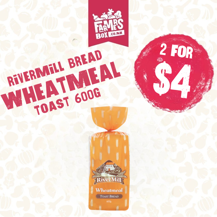 RIVERMILL BREAD WHEATMEAL TOAST 600G