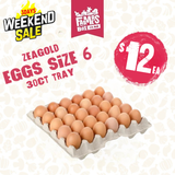 ZEAGOLD SIZE 6 EGGS 30CT