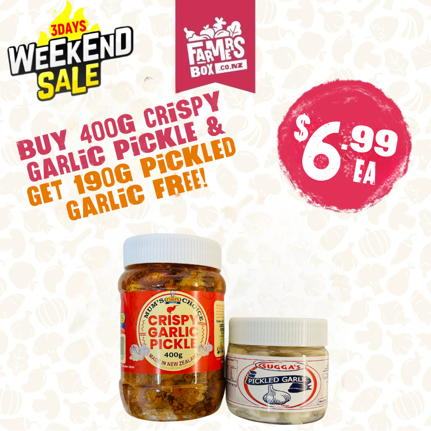 Crispy Garlic Pickle 400g + Free Pickled Garlic 190g