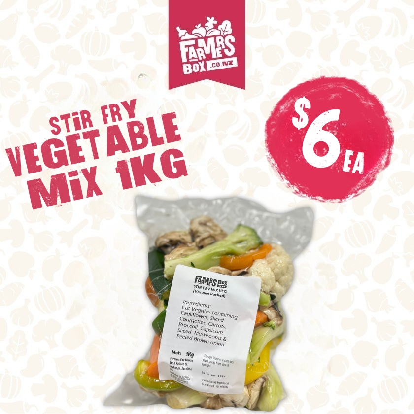 Stir Fry Vegetable Mix – 1kg Vacuum Packed - Vegetables -    Farmers Box.