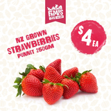 250GM BERRIES STRAWBERRIES PUNNET NZ GROWN (rōpere)