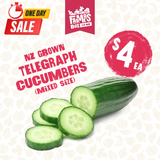 NZ GROWN TELEGRAPH CUCUMBER  {MIXED SIZE}