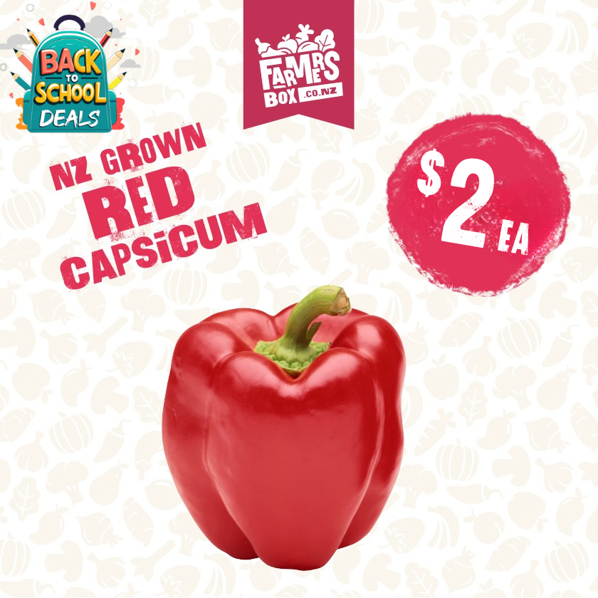 CAPSICUM RED EACH (Whero Kaupapa)