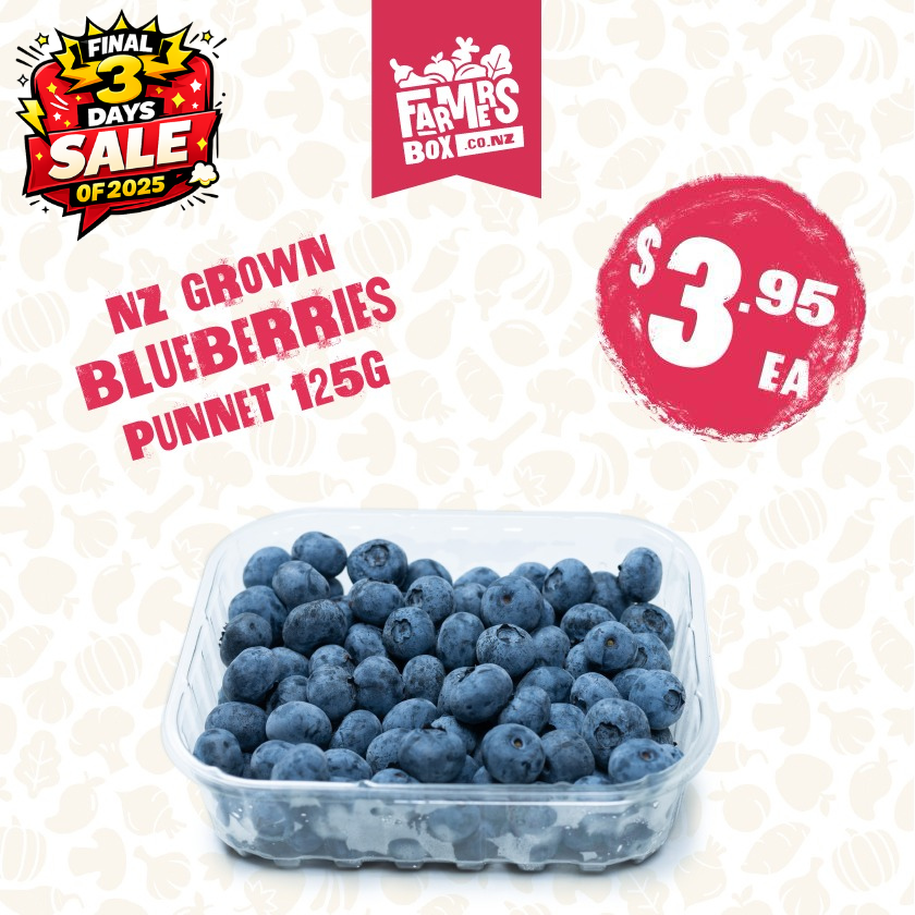 125G BERRIES BLUEBERRIES PP (NZ)  PUNNET (Turutu)