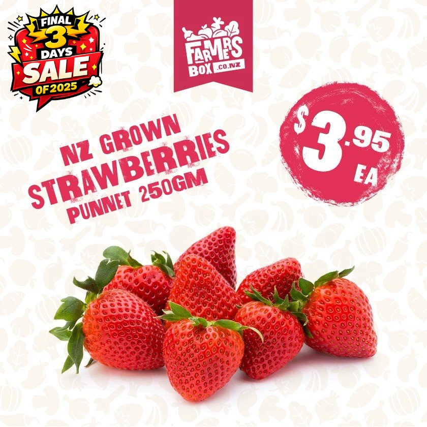 250GM BERRIES STRAWBERRIES PUNNET SMALL SIZE (rōpere)