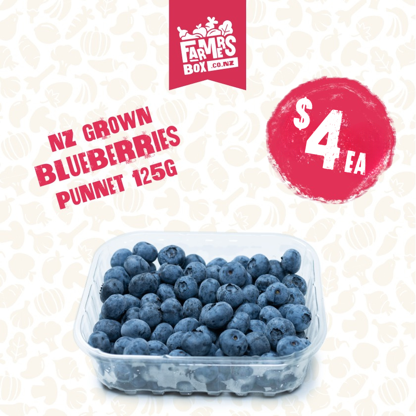 125G BERRIES BLUEBERRIES PP (NZ)  PUNNET (Turutu)
