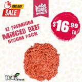 NZ PREMIUM MINCED BEEF 500GM PACK