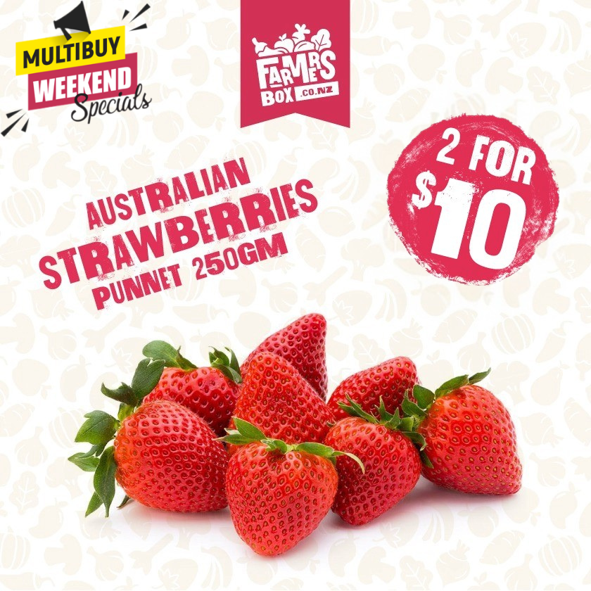 250GM BERRIES STRAWBERRIES PUNNET SMALL SIZE (rōpere)