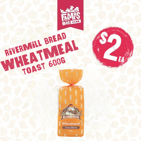 RIVERMILL BREAD WHEATMEAL TOAST 600G - Breakfast & Cereals -    Farmers Box.