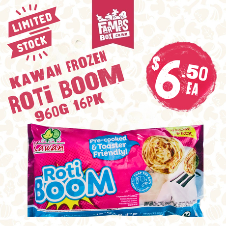 Kawan Frozen Roti Boom 960g (Pre-cooked & Toaster Friendly) - Frozen Breads -    Farmers Box.