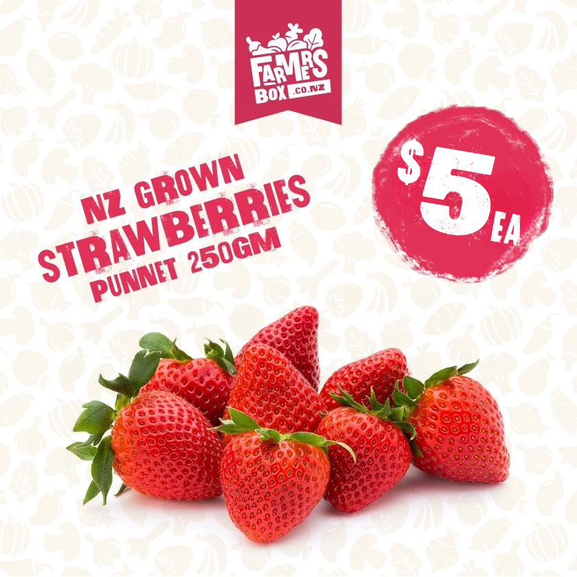 250GM BERRIES STRAWBERRIES PUNNET SMALL SIZE (rōpere)