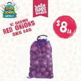 ONIONS RED 5KG BAG (Aniana Whero)