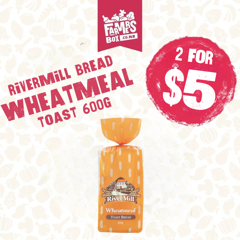 BREAD RIVERMILL WHEATMEAL TOAST 600G