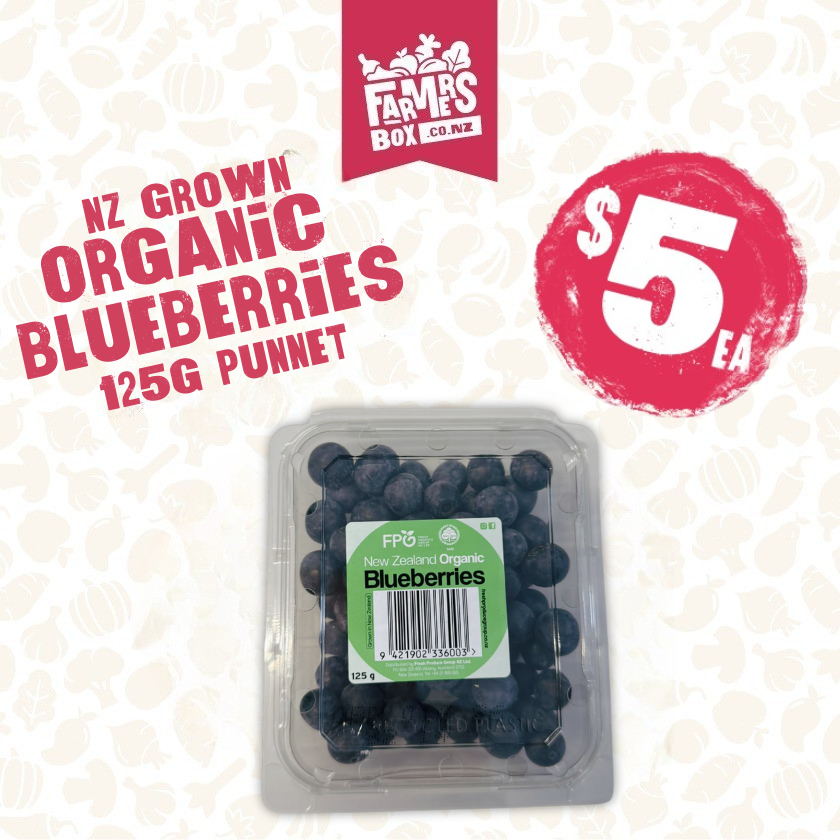 ORGANIC BLUEBERRIES 125GM(pafa'ifa'i organic)