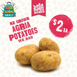 POTATOES AGRIA 1KG BAG ( Rīwai Agria)