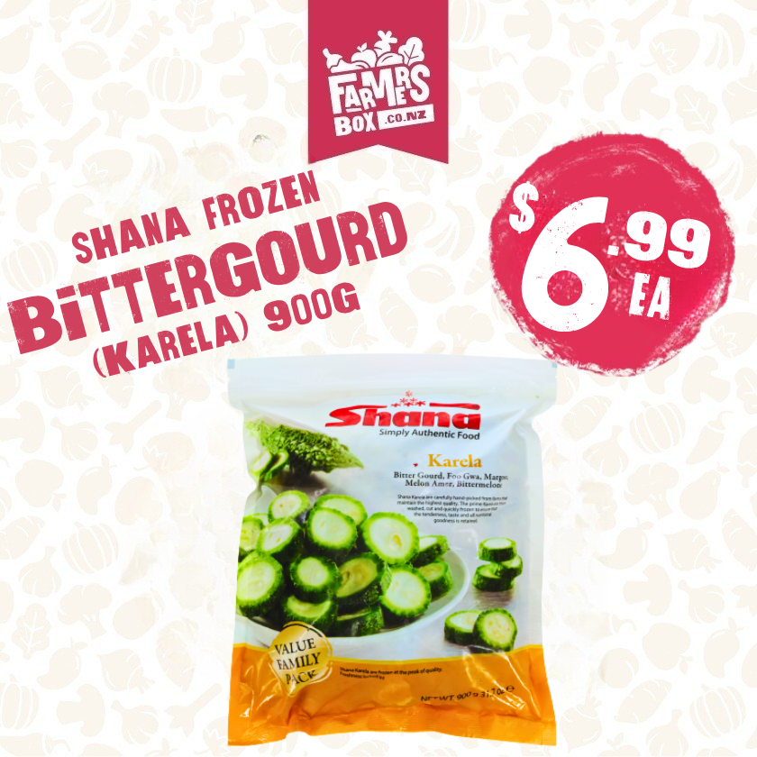 SHANA FROZEN BITTER GOURD (KARELA) 900G