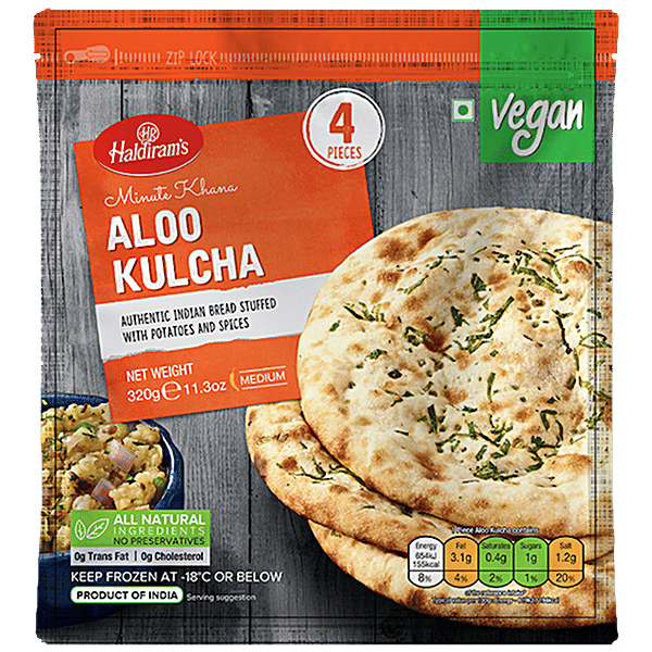 Frozen Haldirams Aloo Kulcha 320g