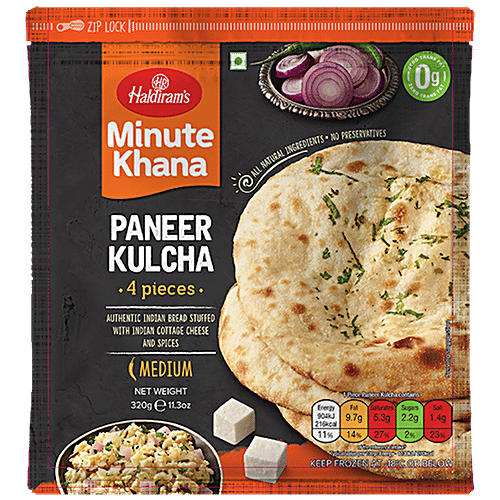 Frozen Haldirams Paneer Kulcha 320g