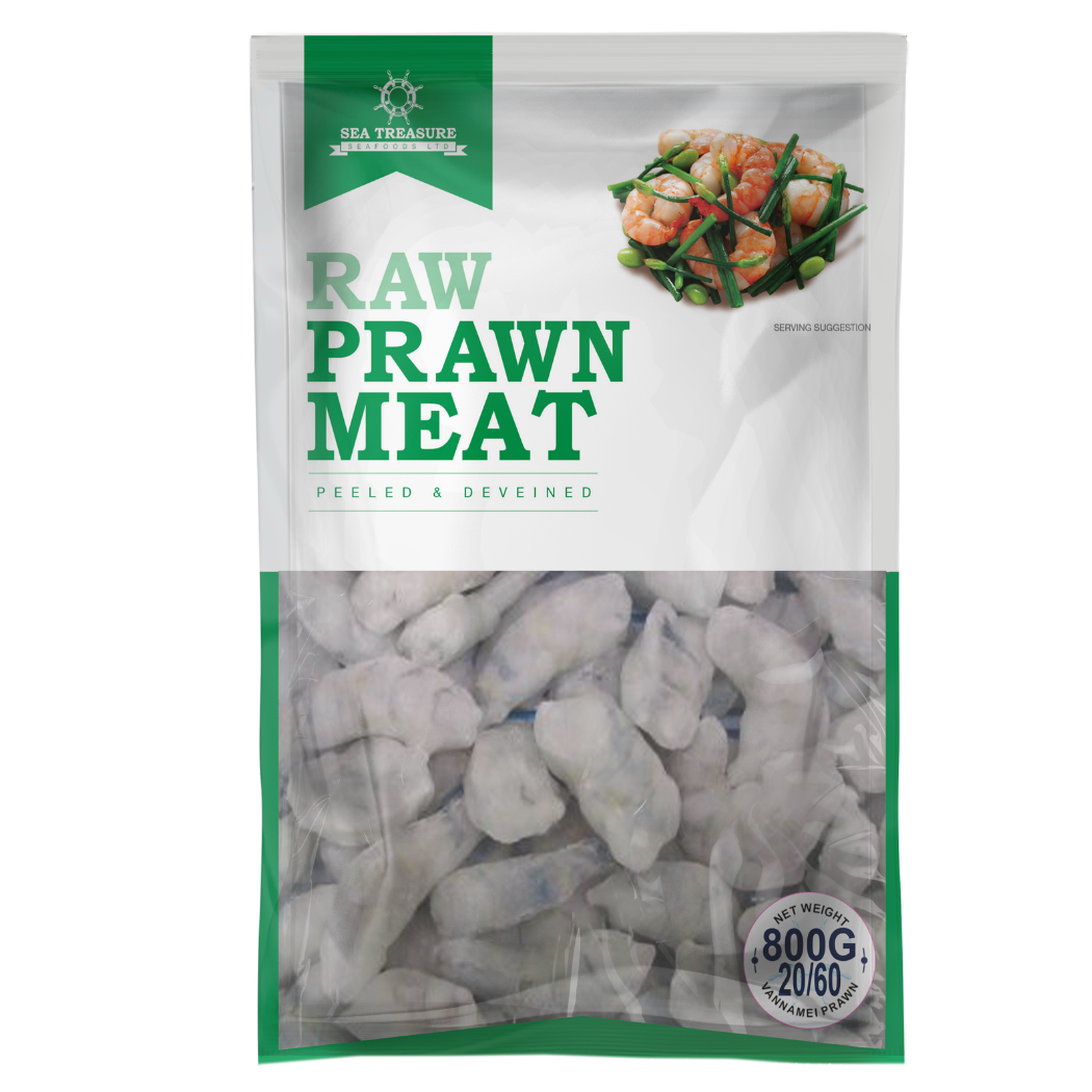 Frozen Prawn Meat Raw Van Bkn 20/60 800GMS