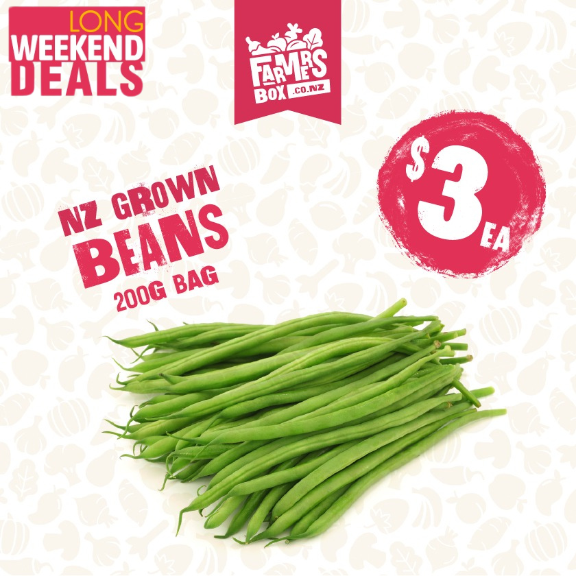 200GM BEANS GREEN ROUND BAG (Pīni a Tawhio Noa)