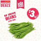 200GM BEANS GREEN ROUND BAG (Pīni a Tawhio Noa)
