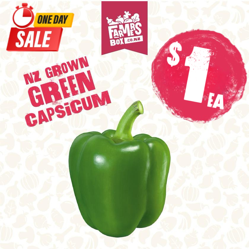 CAPSICUM GREEN EACH (Kaupapa Kakari)