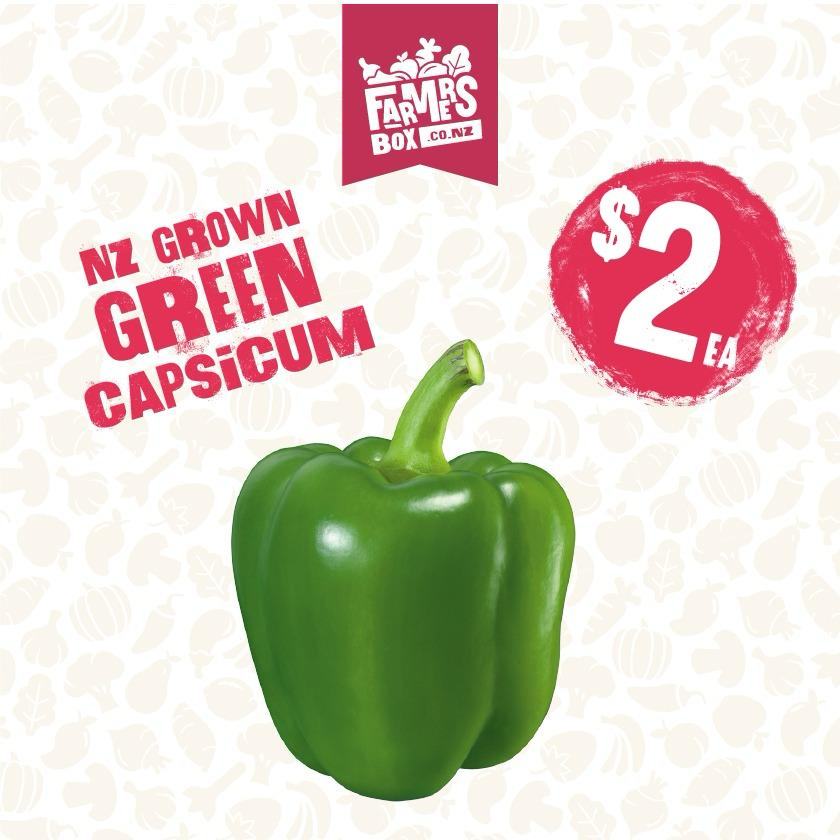CAPSICUM GREEN EACH (Kaupapa Kakari)