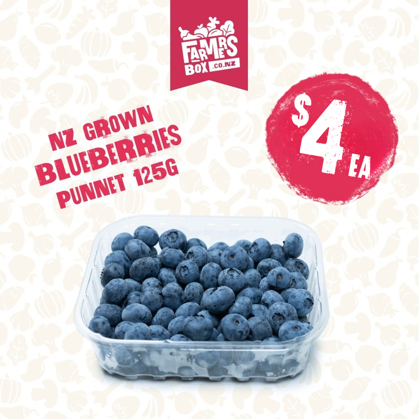 125G BERRIES BLUEBERRIES PP (NZ)  PUNNET (Turutu)