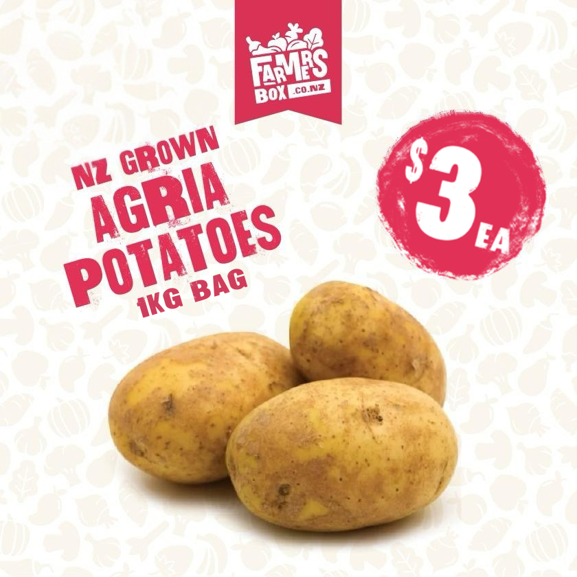 POTATOES AGRIA 1KG BAG ( Rīwai Agria)