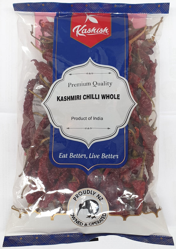 Kashmiri Chilli Whole 200g -Kashish