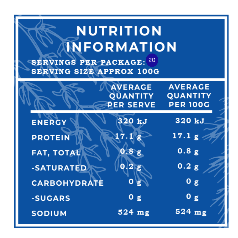 Prawn Whole Ecuador 30/40 2Kg Pack